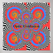 Poster Graphique de confusion optique (Devant)