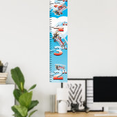Poster Graphique de croissance à deux volets aux États-Un (Bureau à domicile)