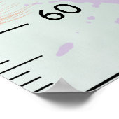 Poster Graphique de croissance Abstrait mignon (Coin)