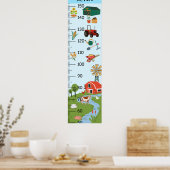 Poster Graphique de croissance agricole rustique (Cuisine)