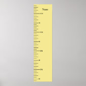 Poster Graphique de croissance Ajouter le nom de l'enfant (Devant)