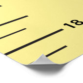 Poster Graphique de croissance Ajouter le nom de l'enfant (Coin)