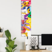 Poster Graphique de croissance alphabétique couleur migno (Bureau à domicile)