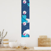 Poster Graphique de croissance bi-plan (Cuisine)