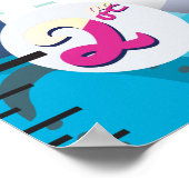 Poster Graphique de croissance bi-plan (Coin)