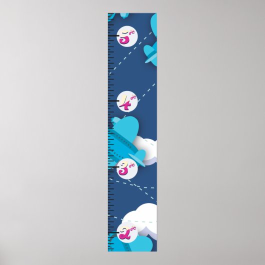 Poster Graphique de croissance bi-plan (Devant)