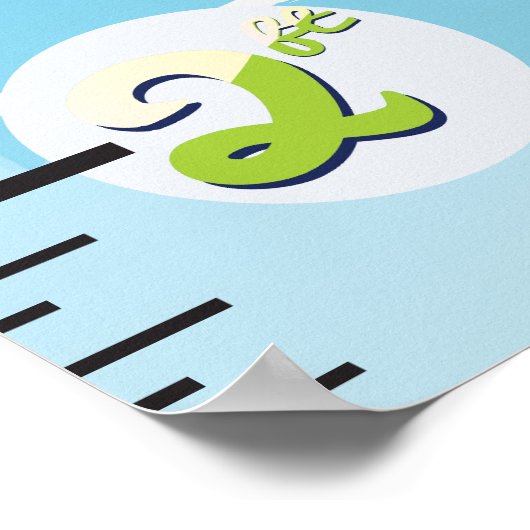 Poster Graphique de croissance bi-plan (Coin)