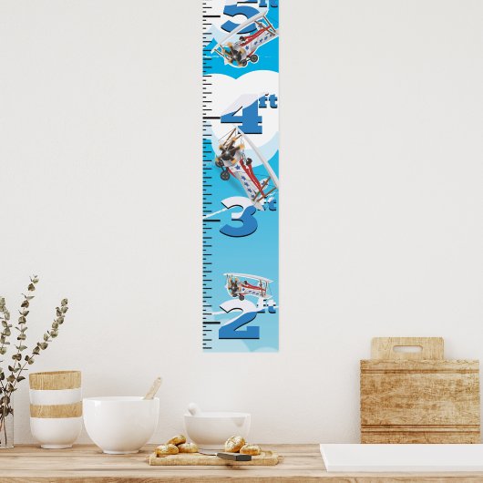 Poster Graphique de croissance bi-plan (Cuisine)