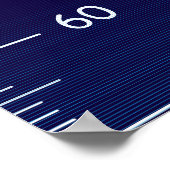 Poster Graphique de croissance bleu foncé (Coin)