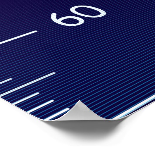 Poster Graphique de croissance bleu foncé (Coin)