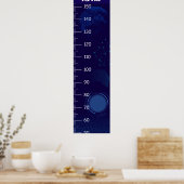 Poster Graphique de croissance bleu foncé (Cuisine)