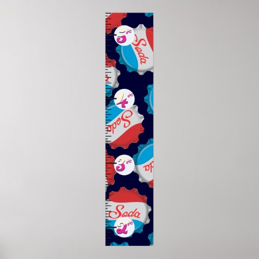Poster Graphique de croissance de capsule de soda. (Devant)