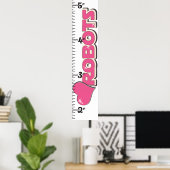 Poster Graphique de croissance de I Love Robots (Bureau à domicile)