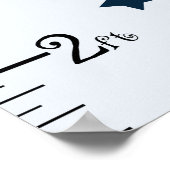 Poster Graphique de croissance de la baleine/poisson Jack (Coin)