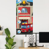 Poster Graphique de croissance de la caserne de pompiers (Bureau à domicile)