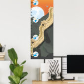 Poster Graphique de croissance de la Grande Muraille de C (Bureau à domicile)