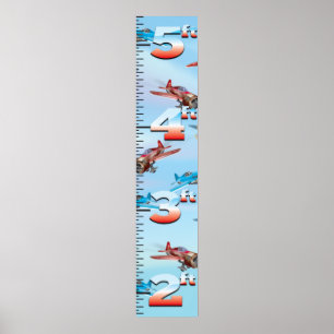 Poster Graphique de croissance de la guerre aérienne