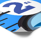 Poster Graphique de croissance de la police (Coin)