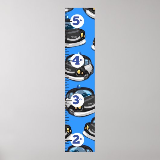 Poster Graphique de croissance de la police (Devant)