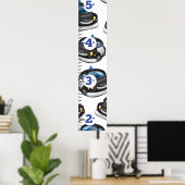 Poster Graphique de croissance de la police (Bureau à domicile)