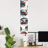 Poster Graphique de croissance de la police (Bureau à domicile)