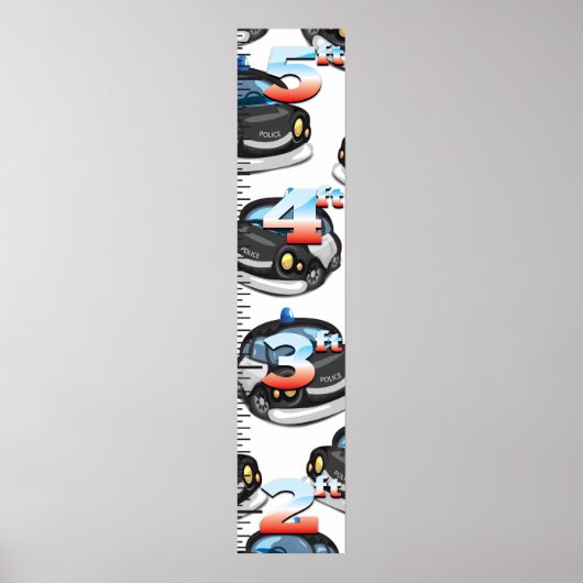 Poster Graphique de croissance de la police (Devant)