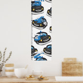 Poster Graphique de croissance de la police (Cuisine)