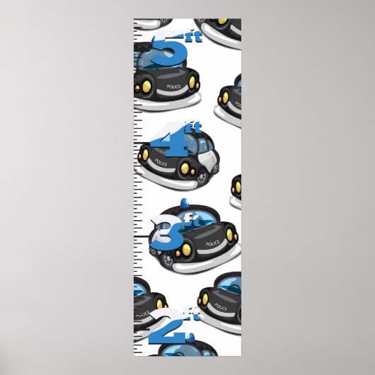 Poster Graphique de croissance de la police (Devant)