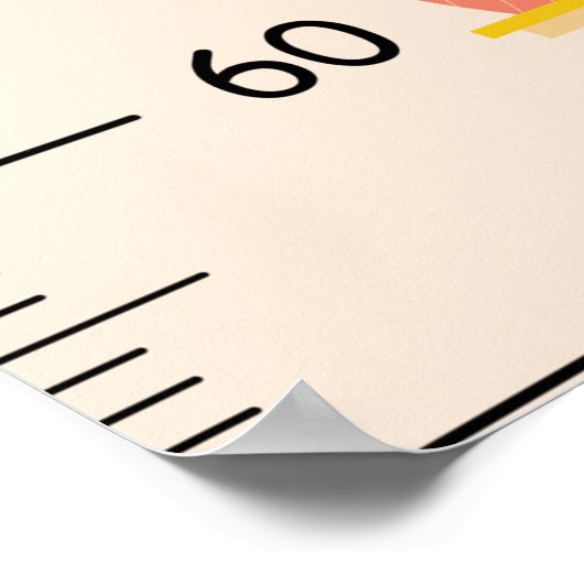 Poster Graphique de croissance de la profession Centimètr (Coin)