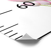 Poster Graphique de croissance de la tulipe mignonne pour (Coin)