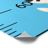 Poster Graphique de croissance de la vache à bébé mignonn (Coin)