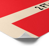 Poster Graphique de croissance de l'échelle du pompier (Coin)