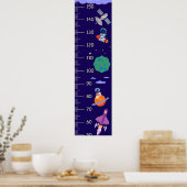 Poster Graphique de croissance de l'espace (Cuisine)