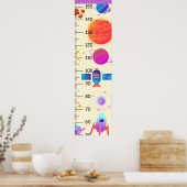 Poster Graphique de croissance de l'espace et des fusées (Cuisine)