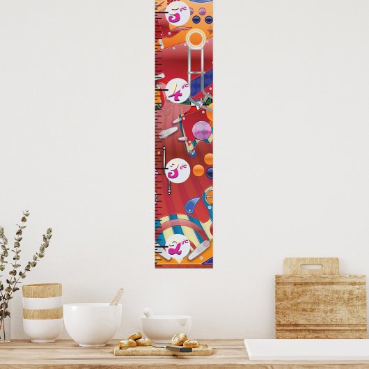 Poster Graphique de croissance de machine à bascule. (Cuisine)