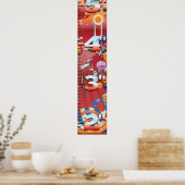 Poster Graphique de croissance de machine à bascule. (Cuisine)