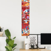 Poster Graphique de croissance de machine à bascule. (Bureau à domicile)