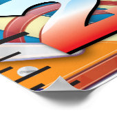 Poster Graphique de croissance de machine à bascule. (Coin)