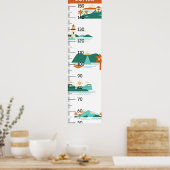 Poster Graphique de croissance de référence plat (Cuisine)