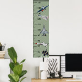 Poster Graphique de croissance des aéronefs (Bureau à domicile)