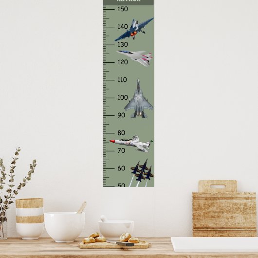 Poster Graphique de croissance des aéronefs (Cuisine)