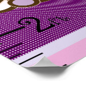 Poster Graphique de croissance des animaux de fille pourp (Coin)