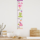 Poster Graphique de croissance des animaux de jardin trop (Cuisine)