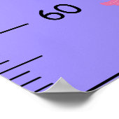 Poster Graphique de croissance des animaux mignons (Coin)