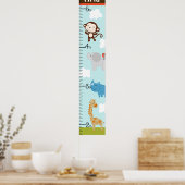 Poster Graphique de croissance des animaux sauvages de la (Cuisine)