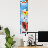 Poster Graphique de croissance des ballons à air chaud (Bureau à domicile)
