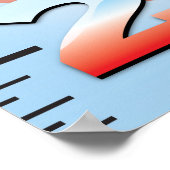 Poster Graphique de croissance des ballons à air chaud (Coin)