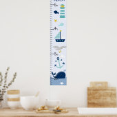 Poster Graphique de croissance des bateaux à baleines nau (Cuisine)