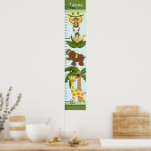 Poster Graphique de croissance des bébés de la Jungle Gar (Cuisine)