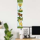Poster Graphique de croissance des bébés de la Jungle Gar (Bureau à domicile)